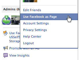 Self Storage Facebook Use As Page
